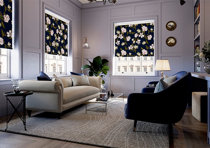 Ted Baker Opal Floral, Navy - Roller Blind - Image 7